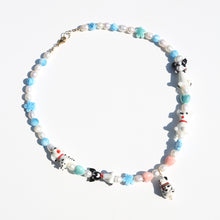 Load image into Gallery viewer, Dog Beaded Necklace in Blue
