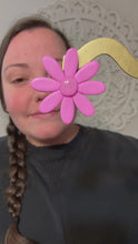 Load and play video in Gallery viewer, Big Daisy Studs · Pink