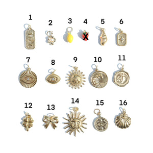 CUSTOM Gold Charm Necklace