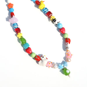 Animal Party Beaded Necklace