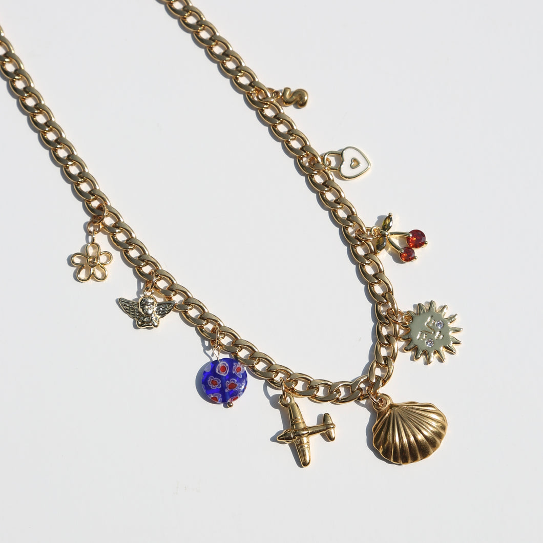 Gold Charm Necklace · NO. 3