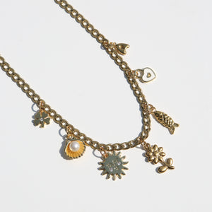 Gold Charm Necklace · NO. 5