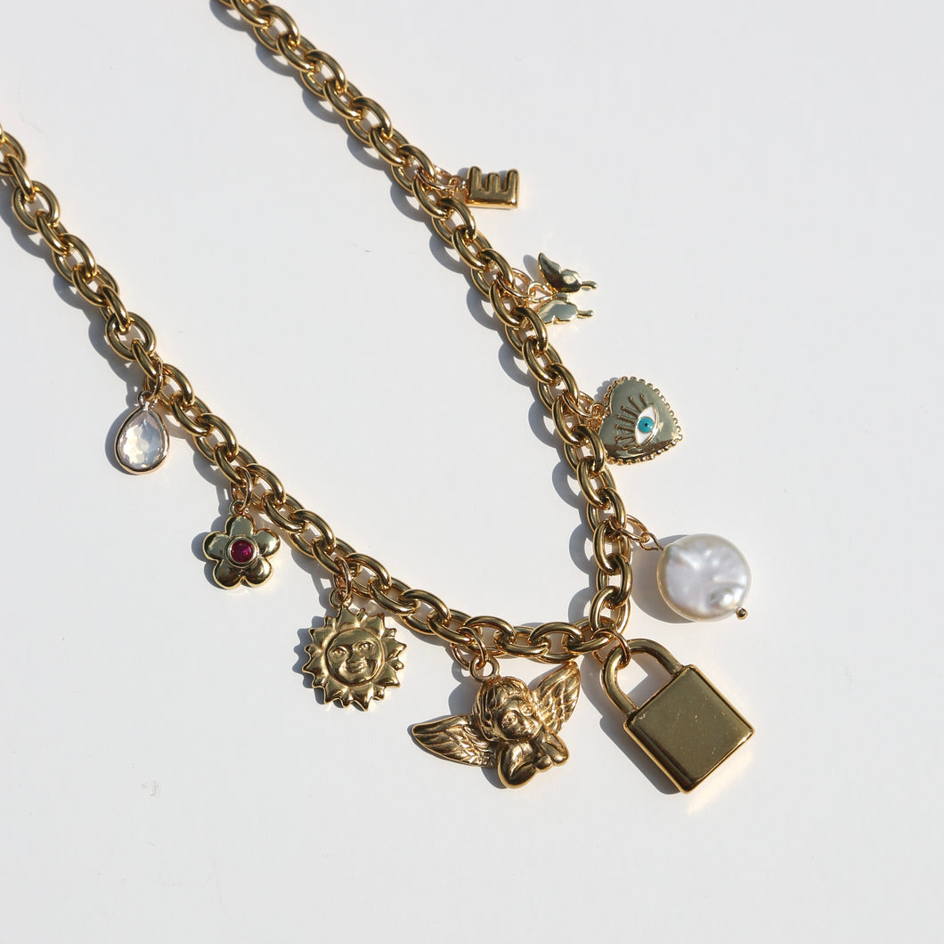 Gold Charm Necklace · NO. 7