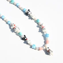 Load image into Gallery viewer, Dog Beaded Necklace in Blue
