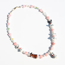 Load image into Gallery viewer, Dog Beaded Necklace in Pink
