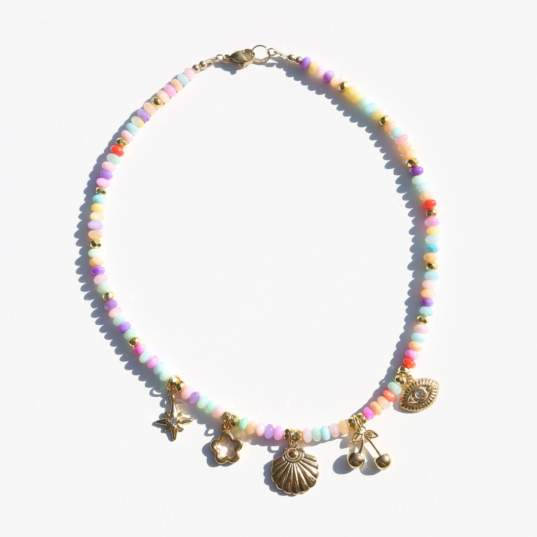 Beaded Charm Necklace