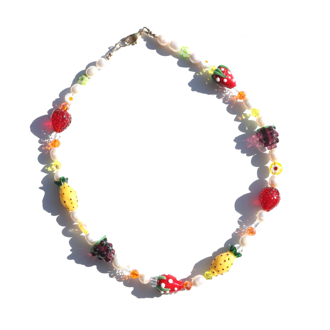 Fruit Salad Beaded Necklace