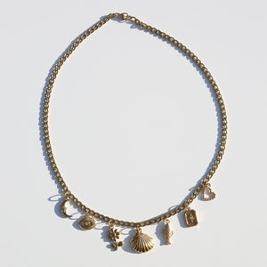 Gold Charm Necklace · NO. 9