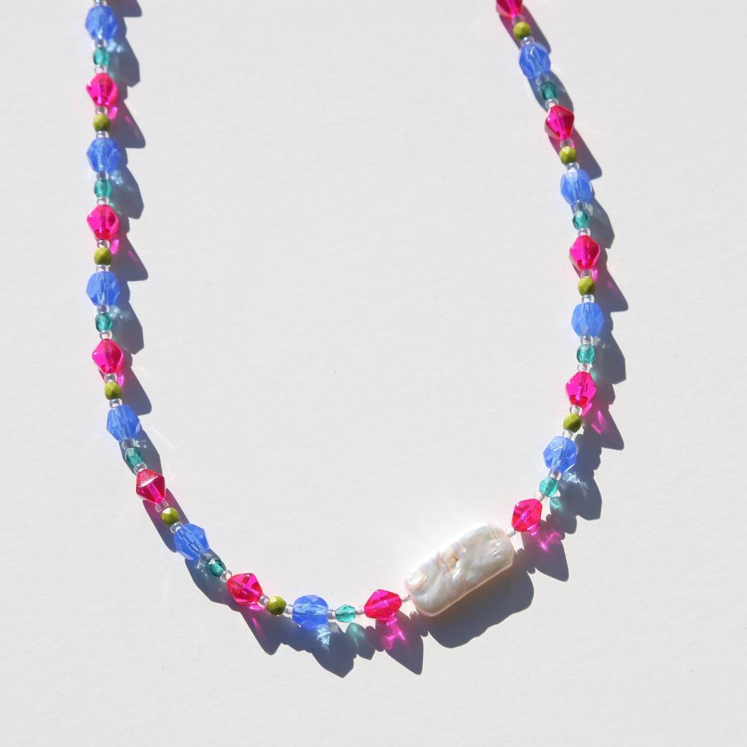Reversible Beaded Charm Necklace · NO. 24