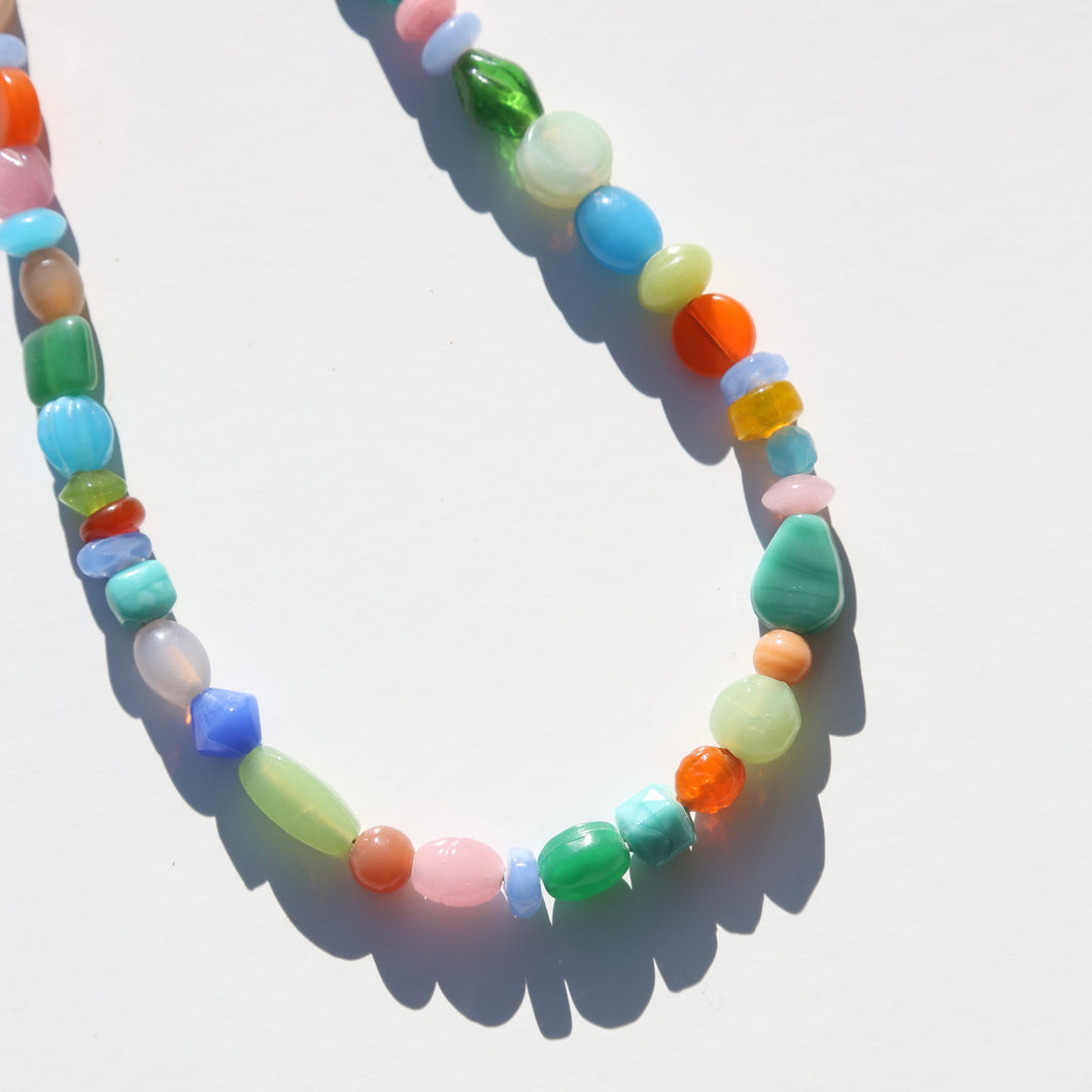 Reversible Beaded Charm Necklace · NO. 17