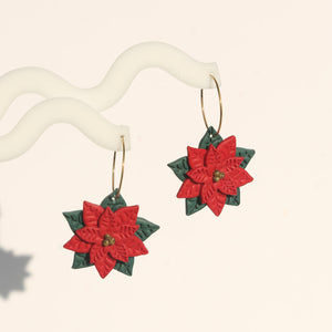 Poinsettia Hoops