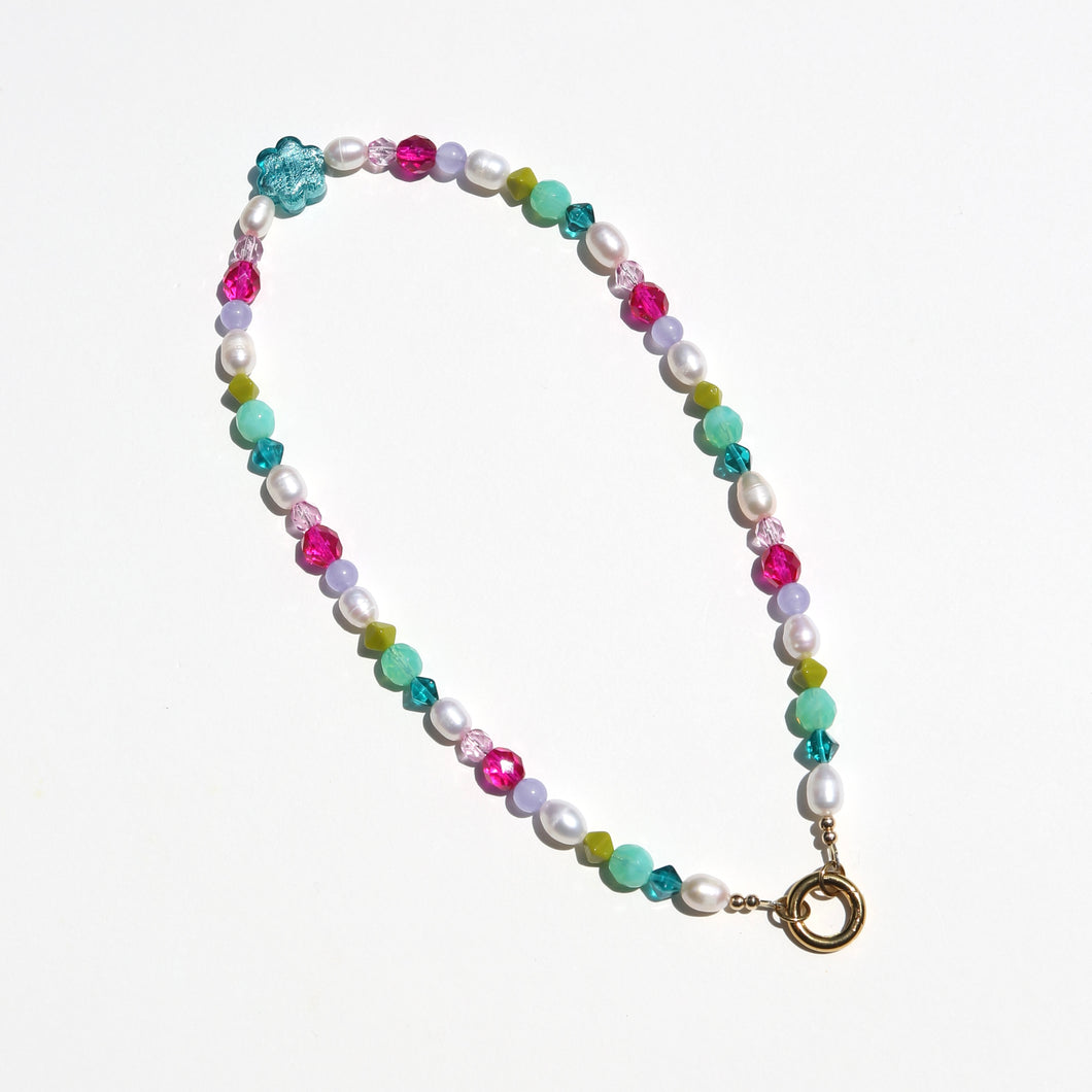 Reversible Beaded Charm Necklace · NO. 12