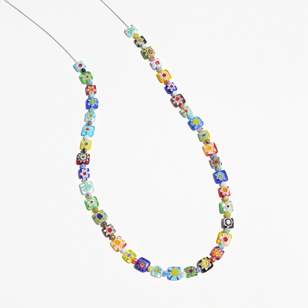 Reversible Beaded Charm Necklace · NO. 8