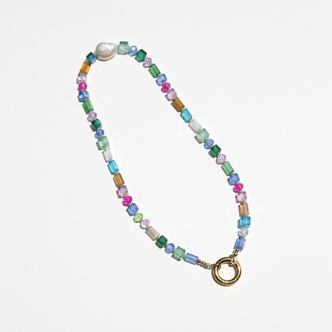Reversible Beaded Charm Necklace · NO. 13